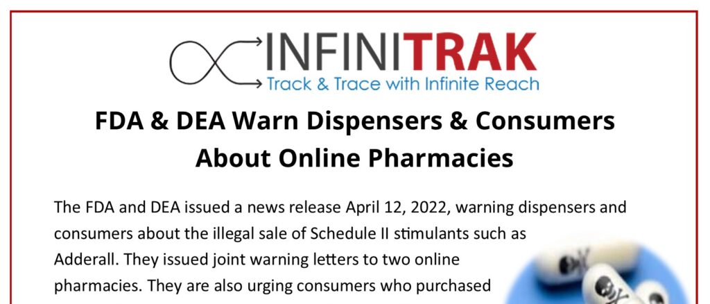 FDA & DEA Warning | InfiniTrak