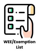 WEE/Exemption List