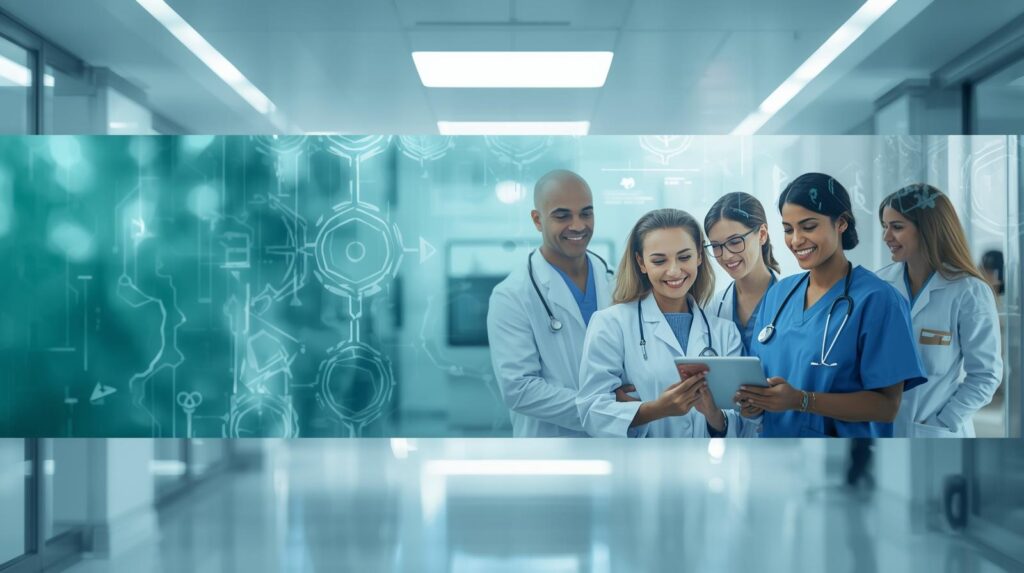 Pharmacists working in the pharmacy
