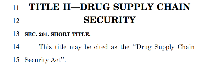 Drug quality security act screenshot