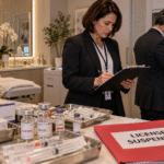 Inspectors inspecting a medical spa