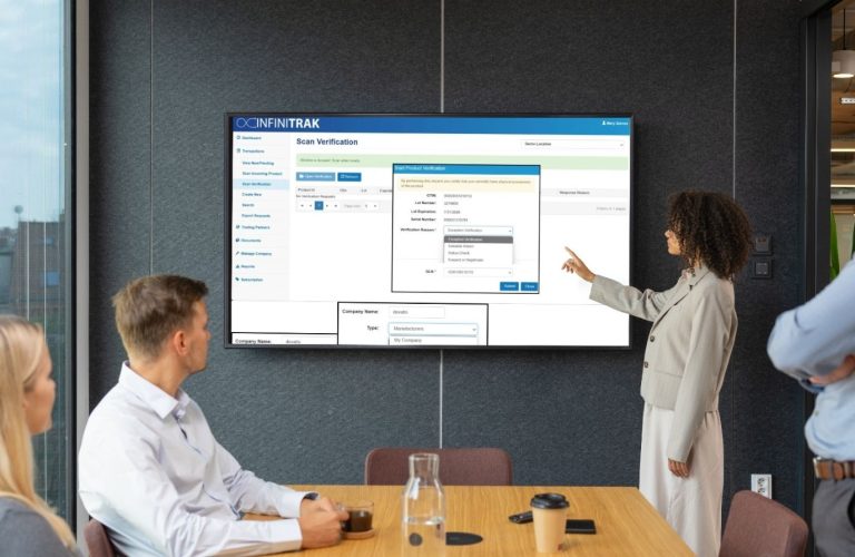 Infinitrak pharma track and trace software